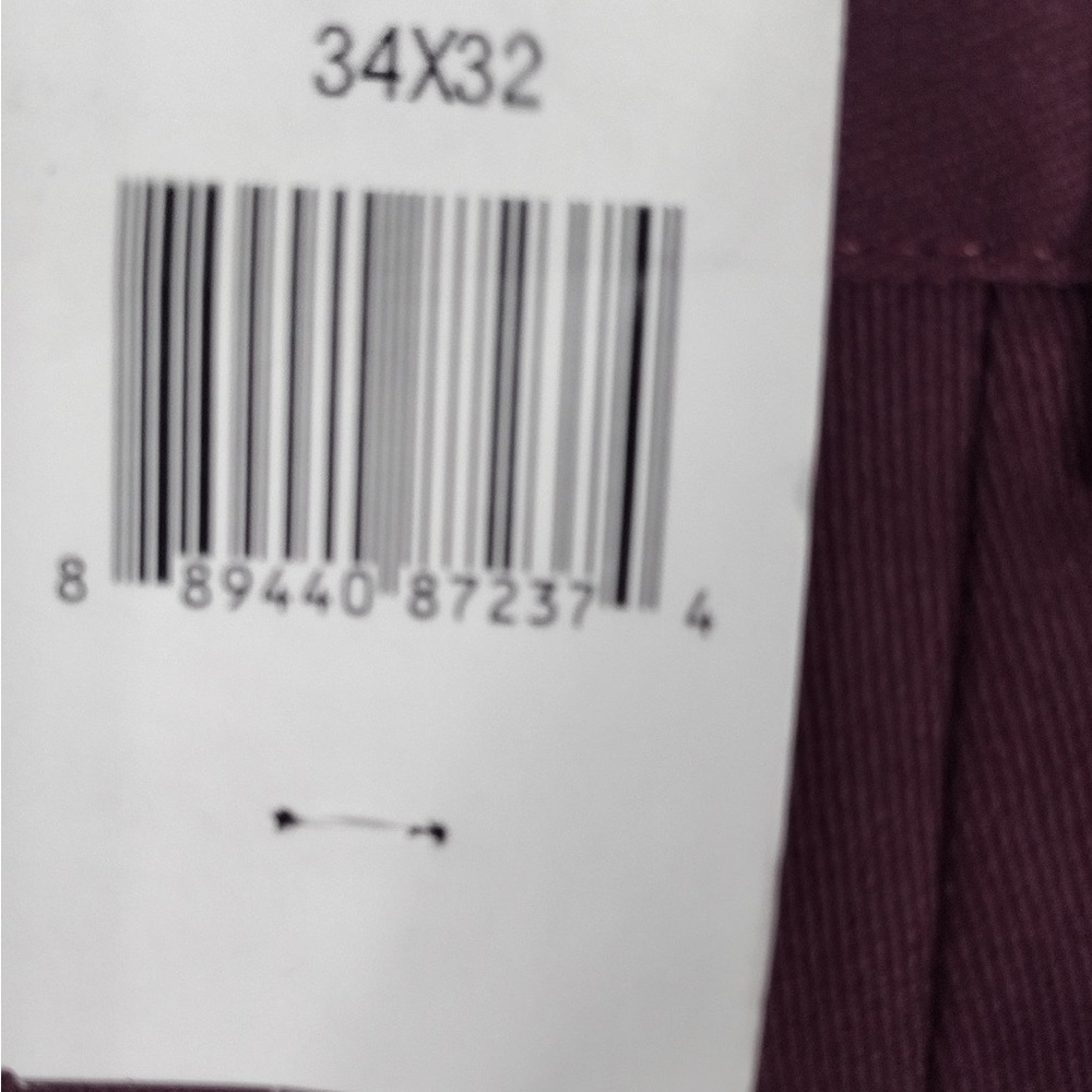 Dickies Men's Burgundy Pants size 34x 32 brand new w tags - Picture 6 of 10